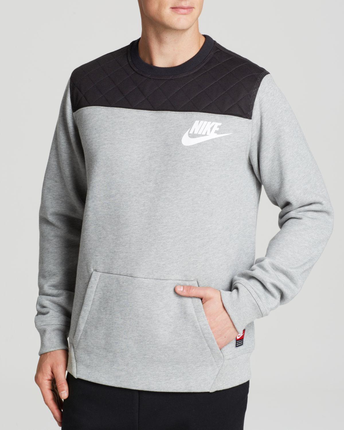 Lyst - Nike Crewneck Pullover Sweatshirt in Gray for Men