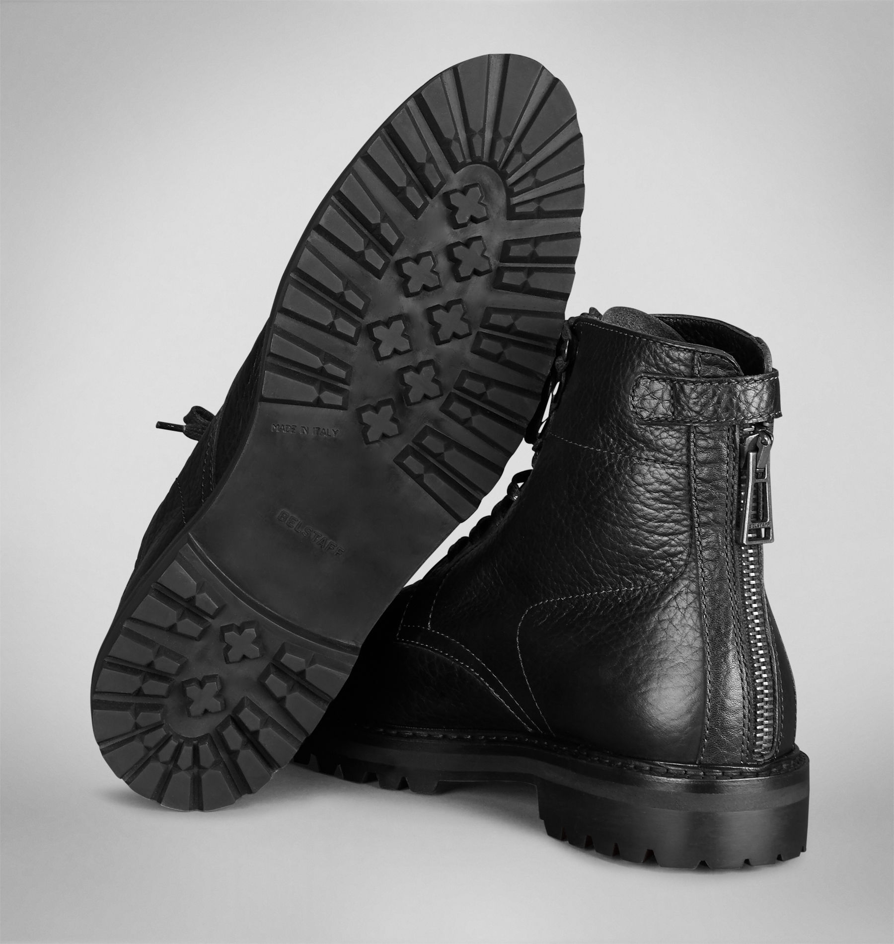 belstaff boots black