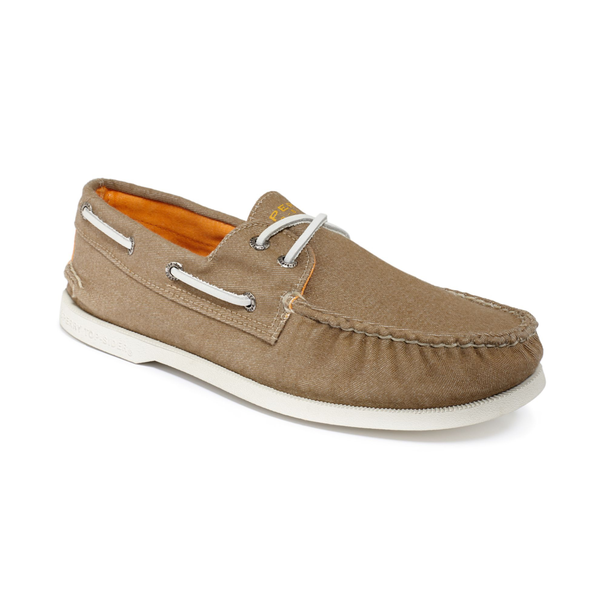 Sperry Top-sider Ao Soft Canvas Boat Shoes in Beige for Men (Chino) | Lyst