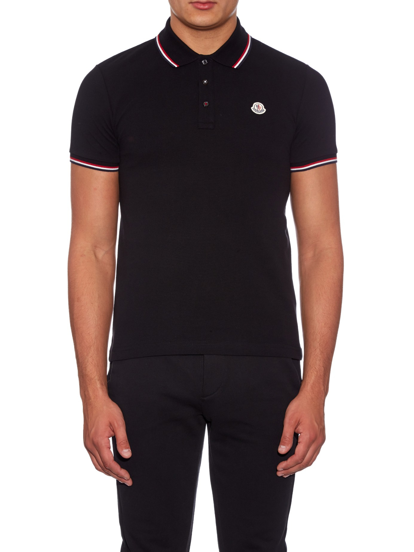 moncler black polo moncler black polo