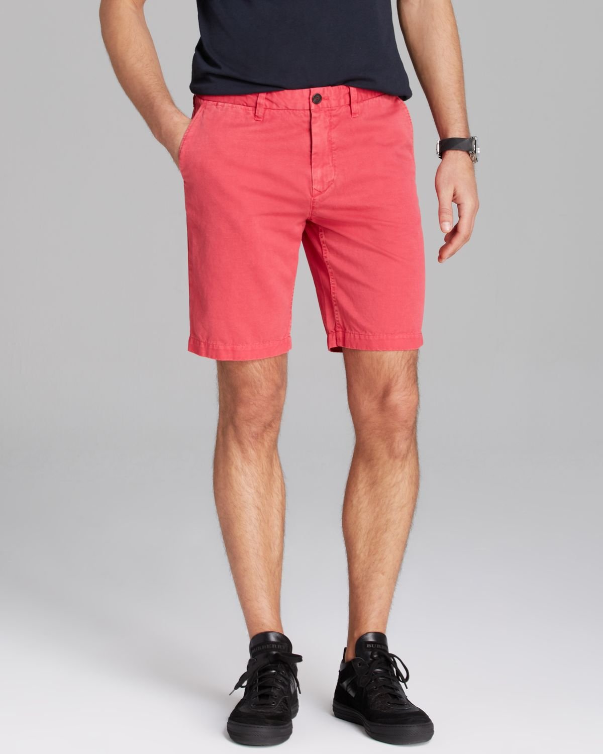 Burberry Pink Brit Tailored Shorts Casual Shorts Product 1 19662077 1 784451146 Normal 