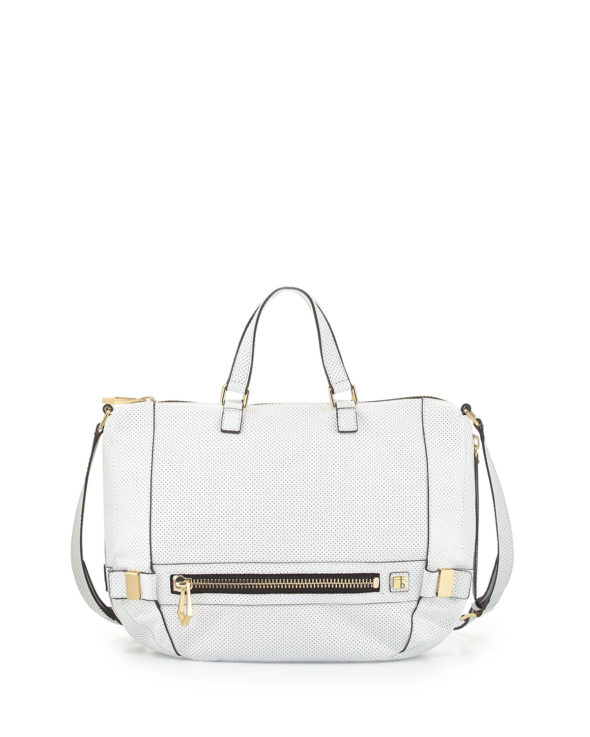 Botkier Honore Perforated Leather Hobo Bag in White | Lyst