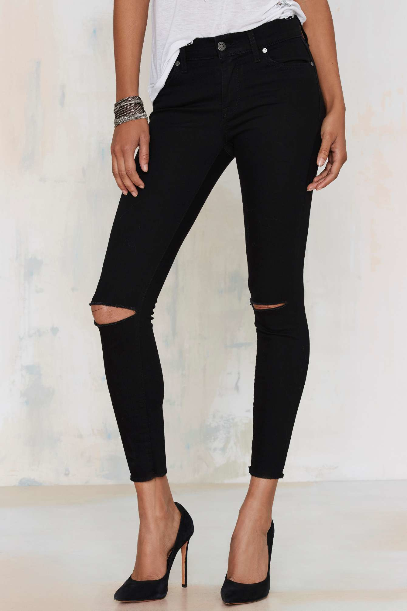 nasty gal ripped jeans