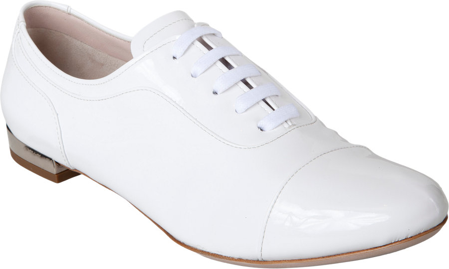 miu miu white flats