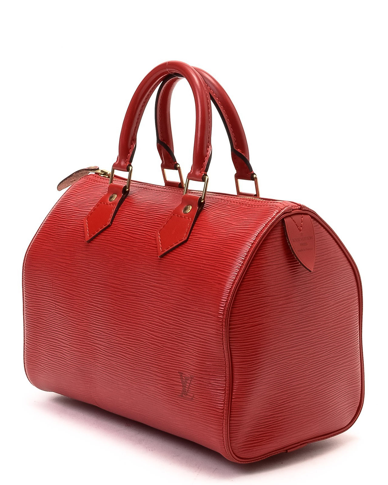 Louis Vuitton Red Speedy 25 Handbag - Lyst