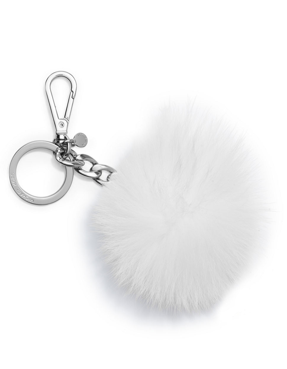 michael kors keyring pom pom