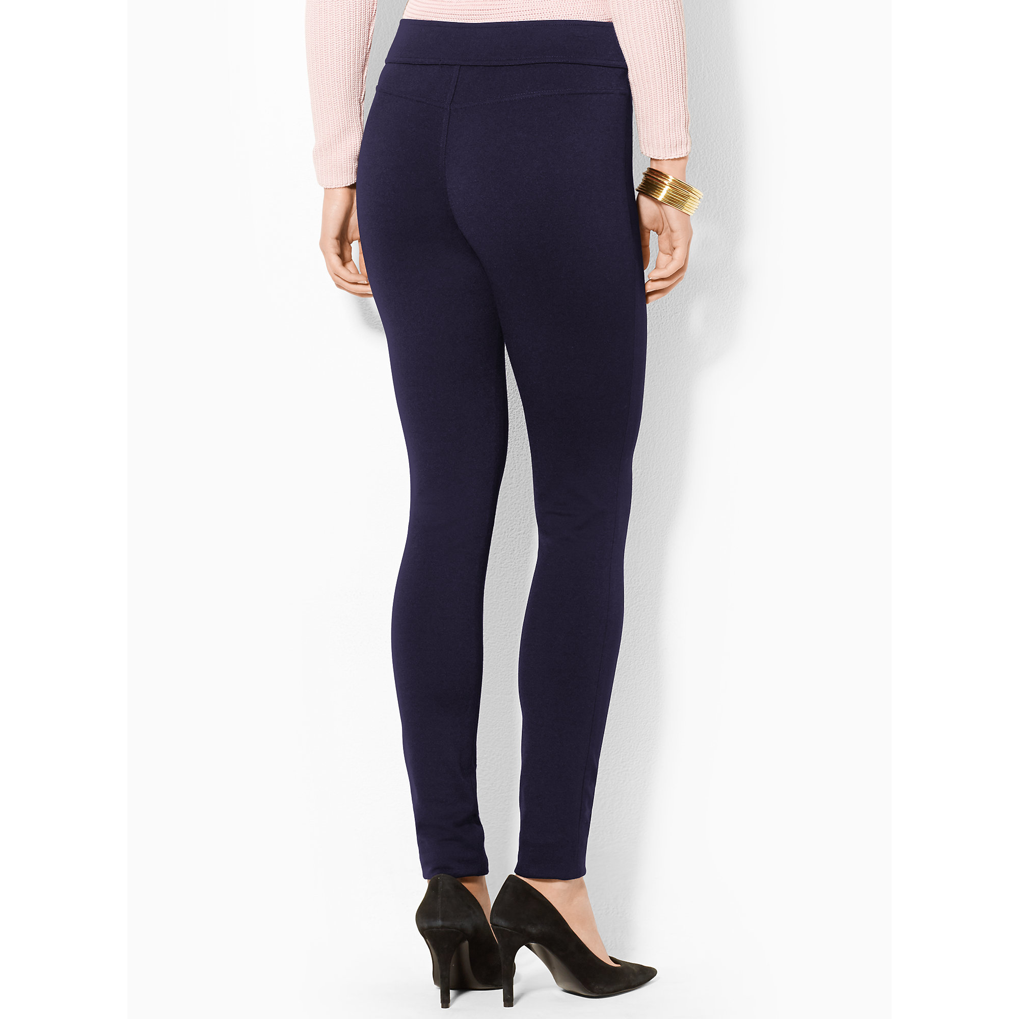 navy blue ponte leggings