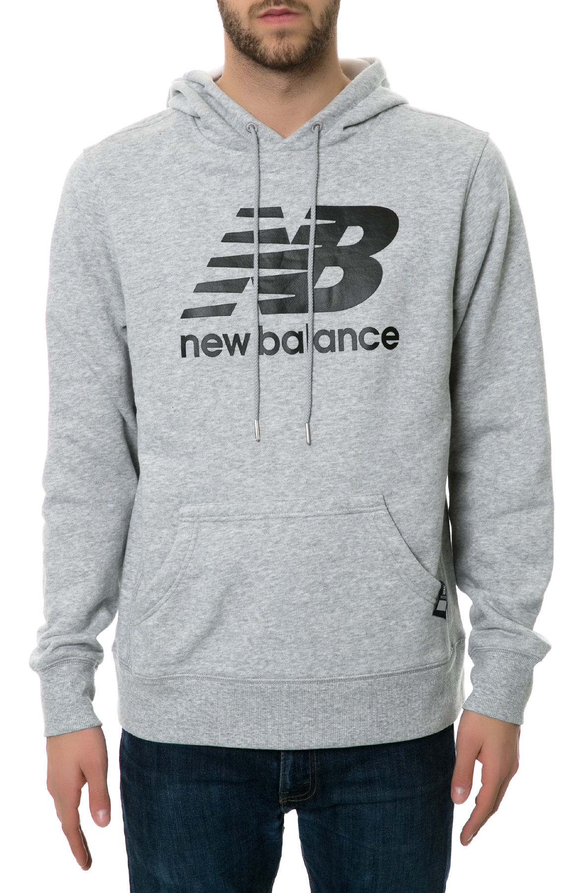 Buy > grey new balance hoodie > in stock