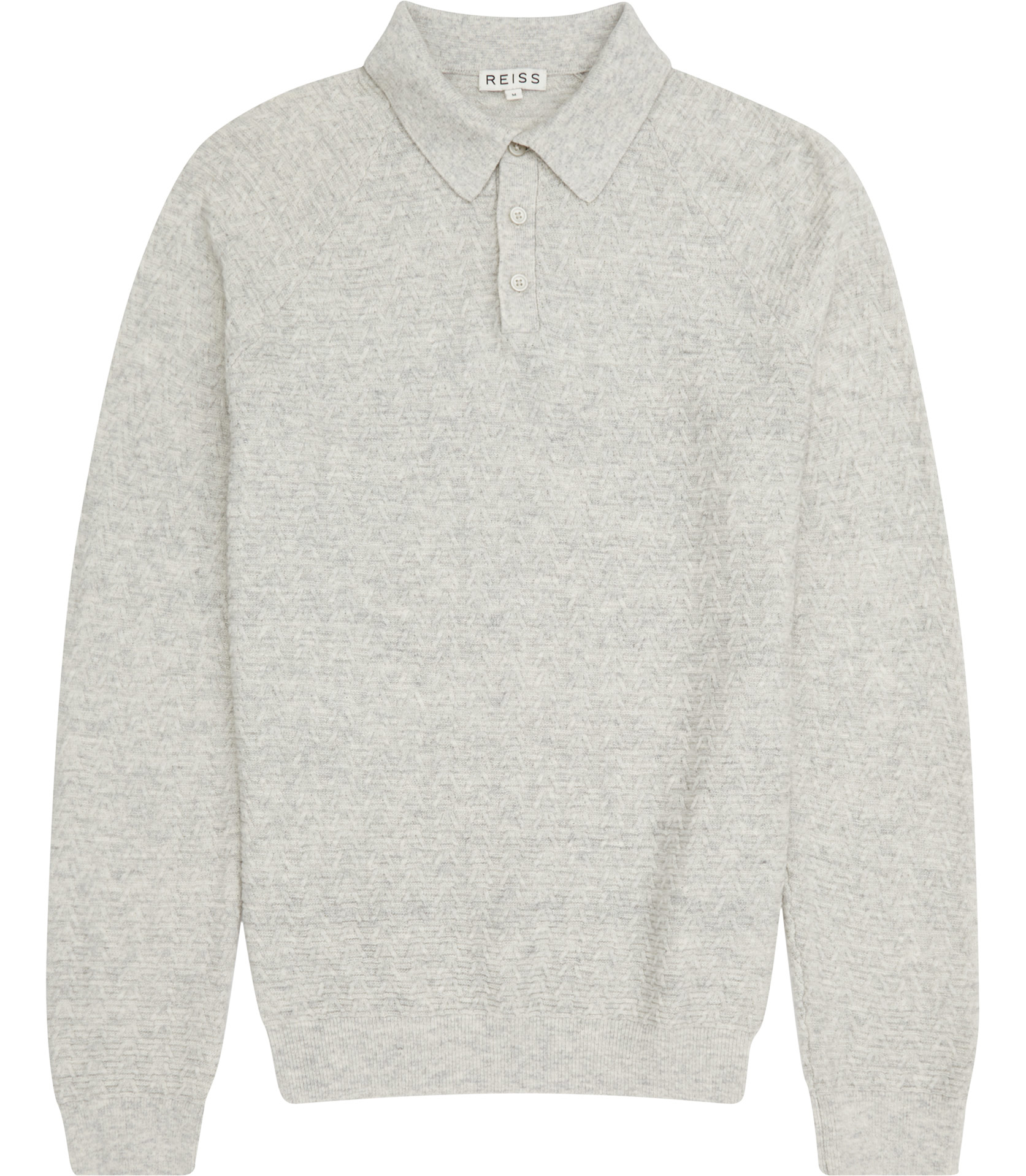 Lyst - Reiss Wish Knitted Polo Shirt in Gray for Men