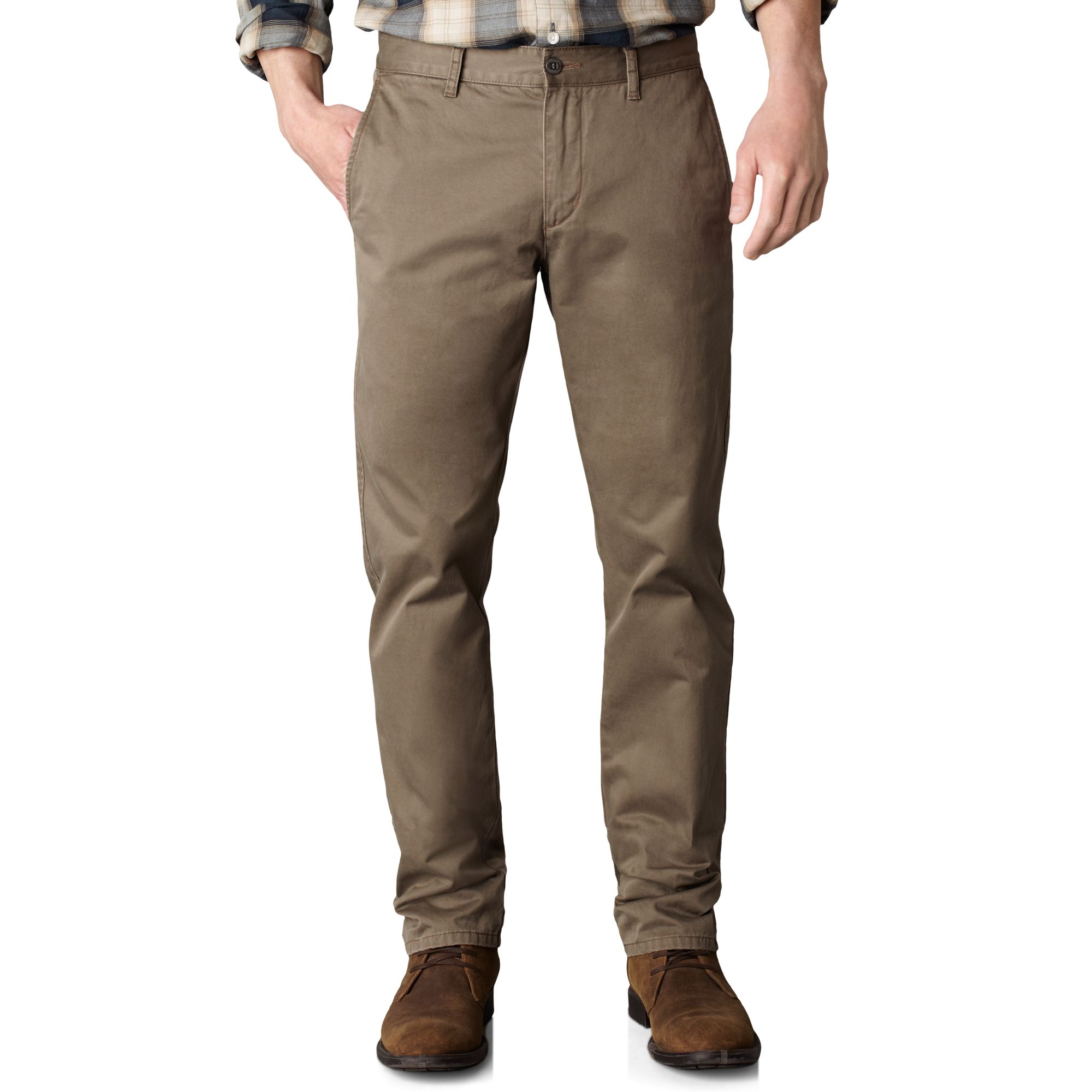 Dockers D1 Slim Tapered Fit Alpha Khaki Flat Front Pants in Brown for ...