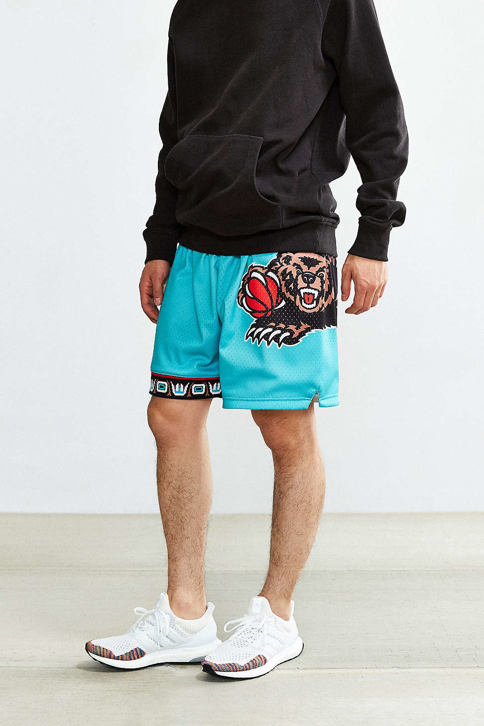 mitchell and ness vancouver grizzlies shorts
