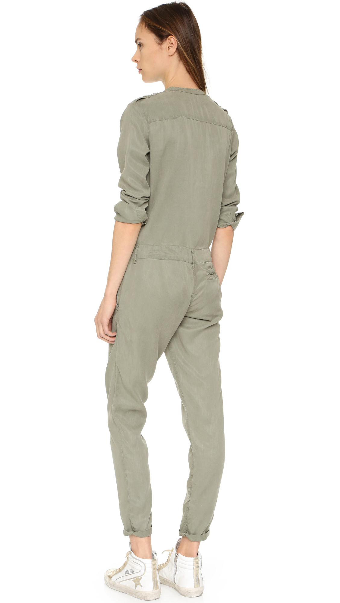 khaki jumpsuit