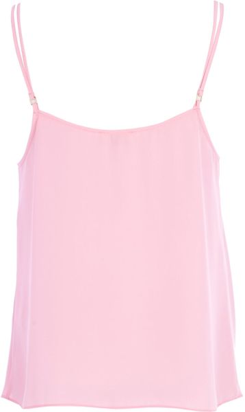 River Island Light Pink V Neck Cami Top in Pink | Lyst