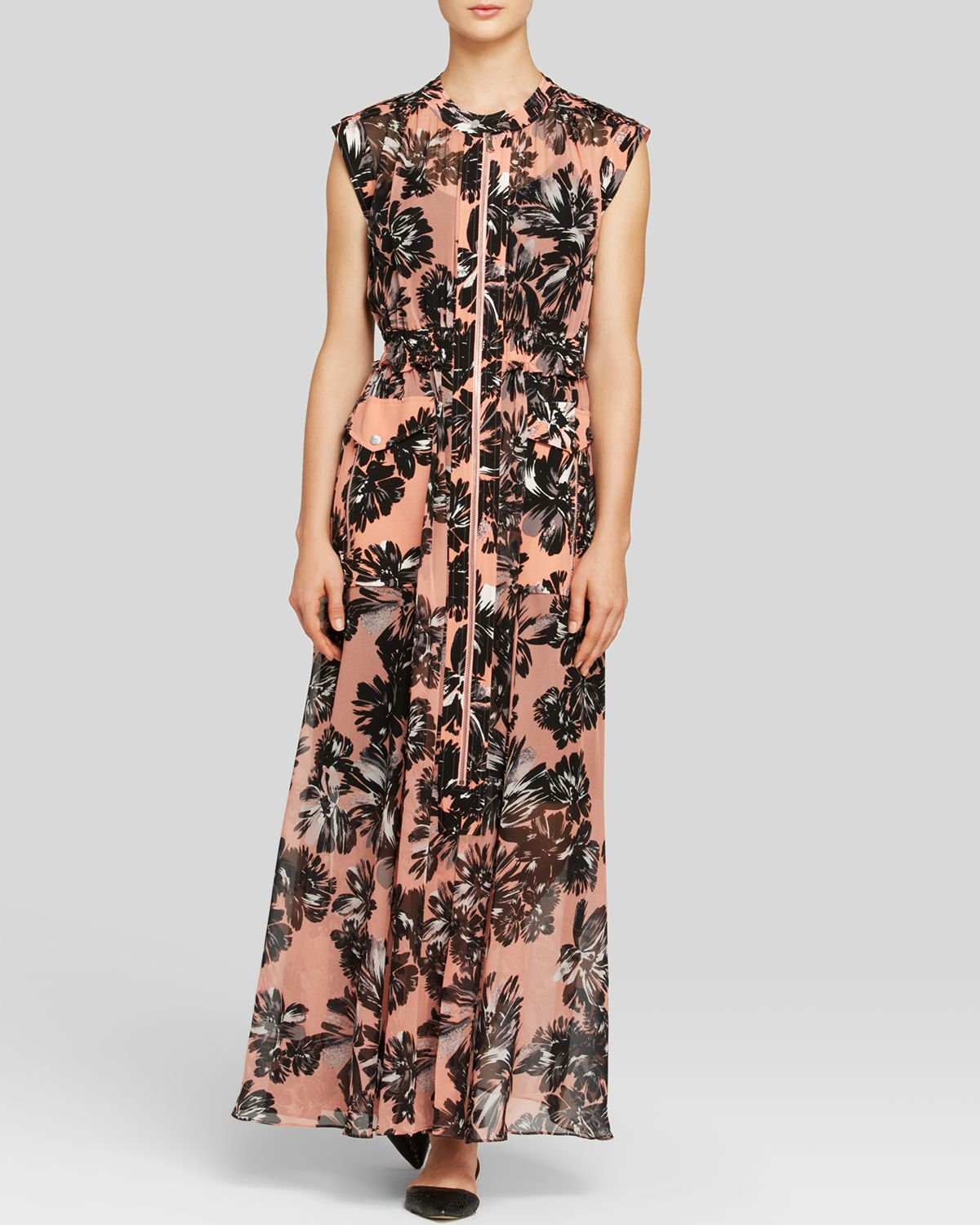 Rebecca taylor smocked silk maxi dress Rebecca taylor smocked silk maxi dress