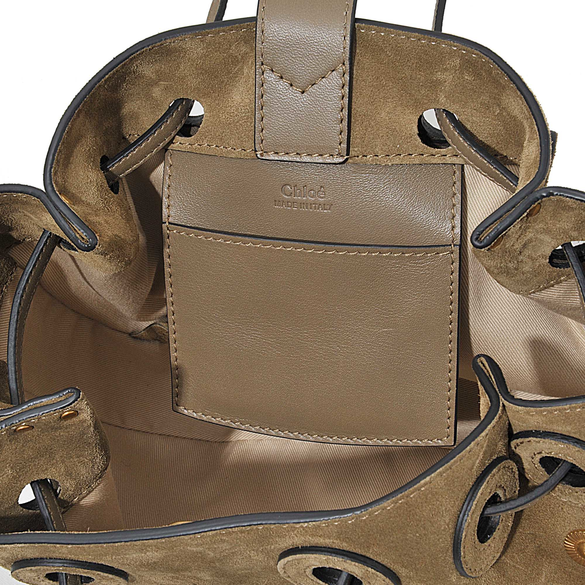 Chlo Inez Small Drawstring Bag in Brown | Lyst
