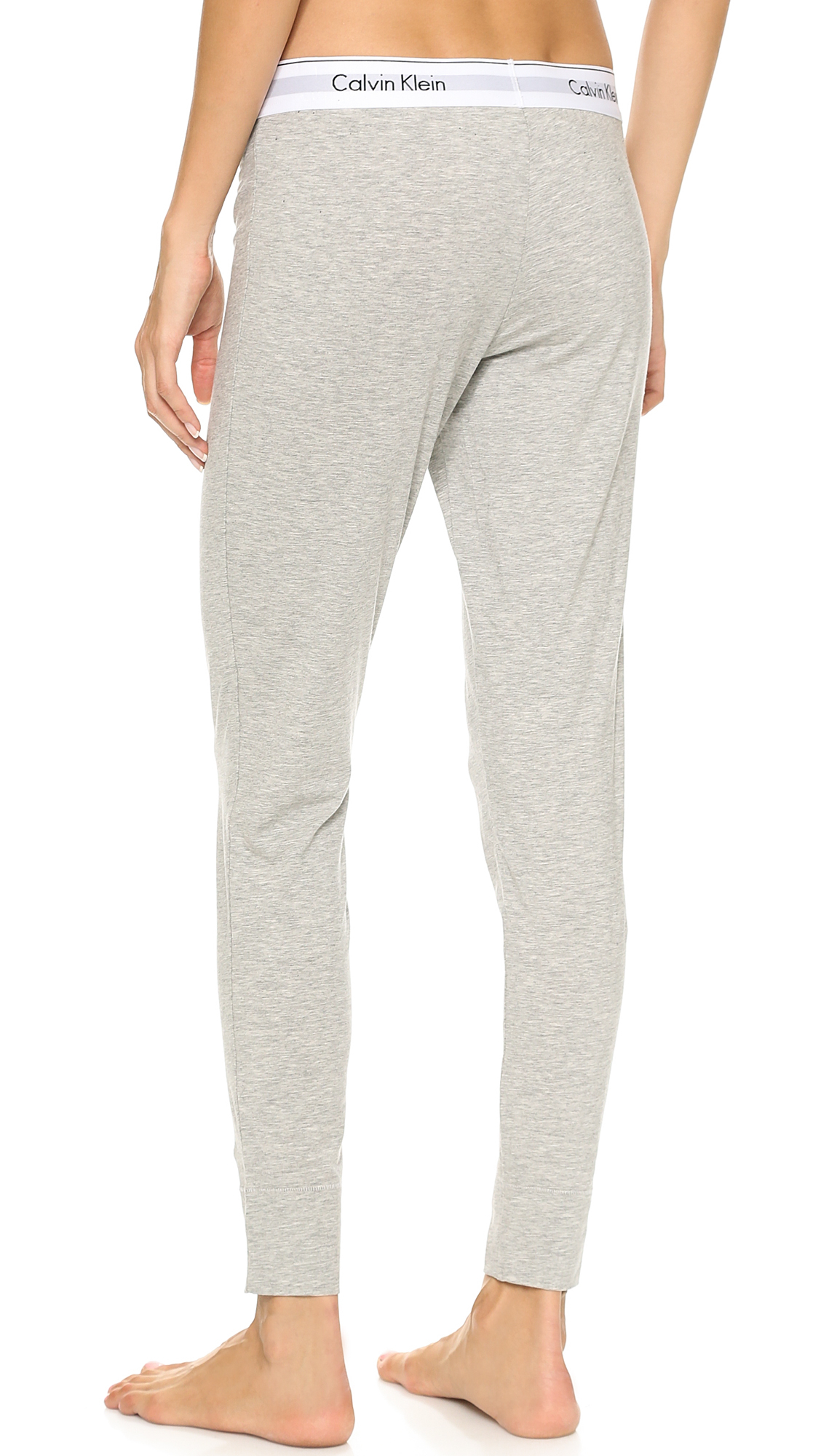 pant yoga alternative Grey Calvin Cotton Pants Gray klein Heather in Modern Lyst