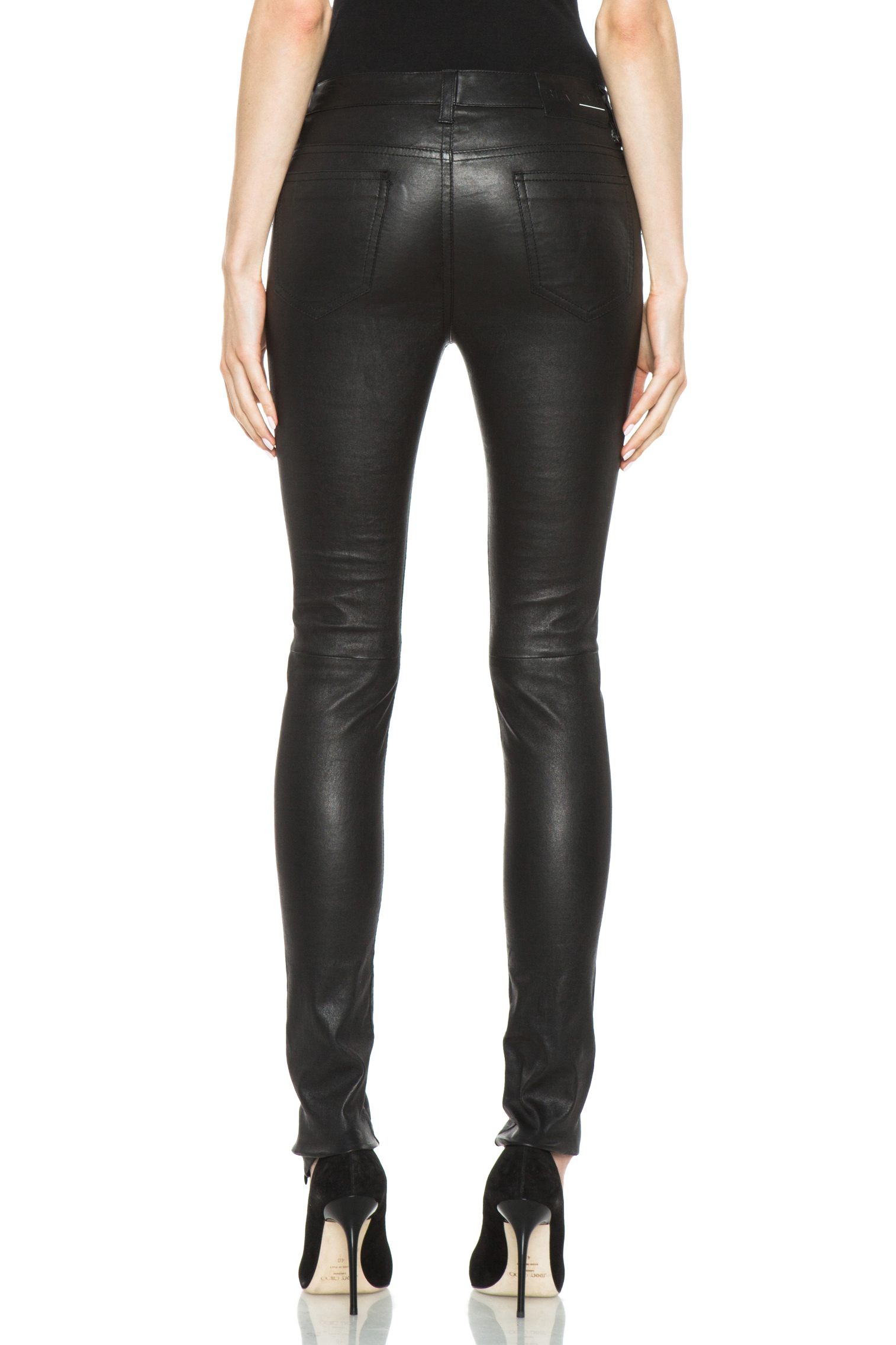 Lyst - Blk dnm 5 Pocket Skinny Leather Pant in Black