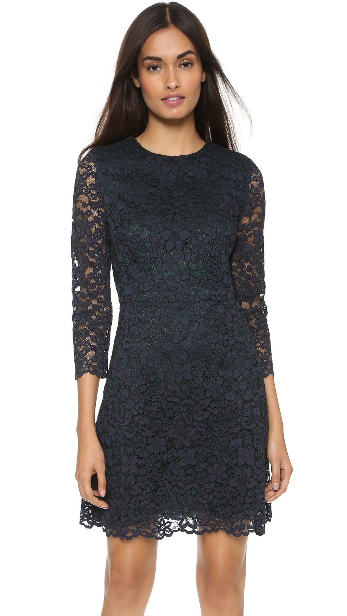 Lyst - Tory Burch Lace Dress in Blue