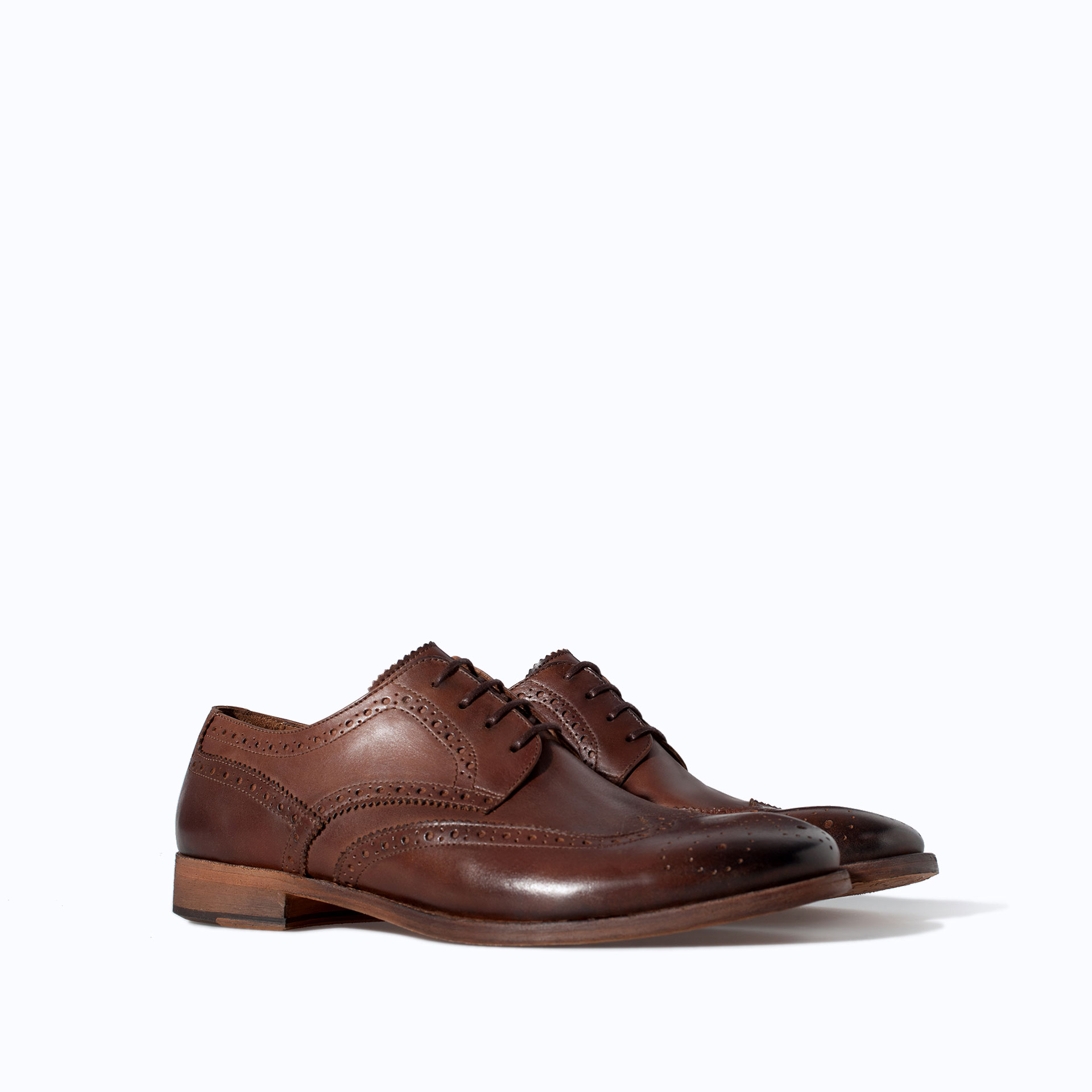 zara shoes zara soft shoe in brown for lyst zara shoes zara soft shoe in brown for lyst