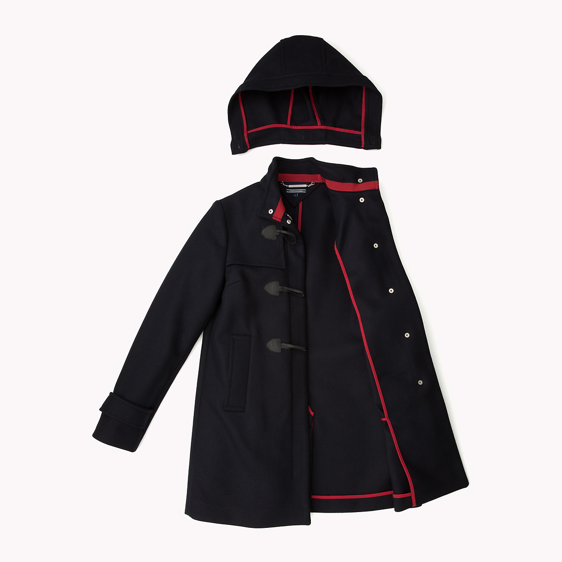 Tommy Hilfiger Wool Blend Duffle Coat in Night Sky (Blue) Lyst