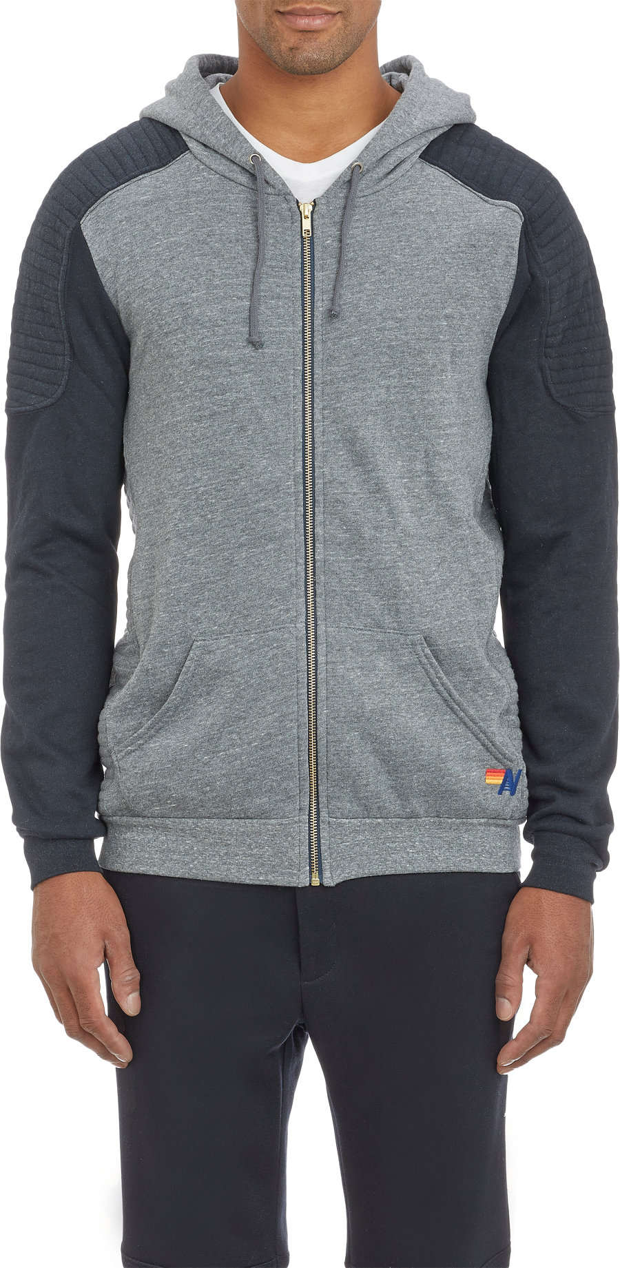 grey zip up sweater mens