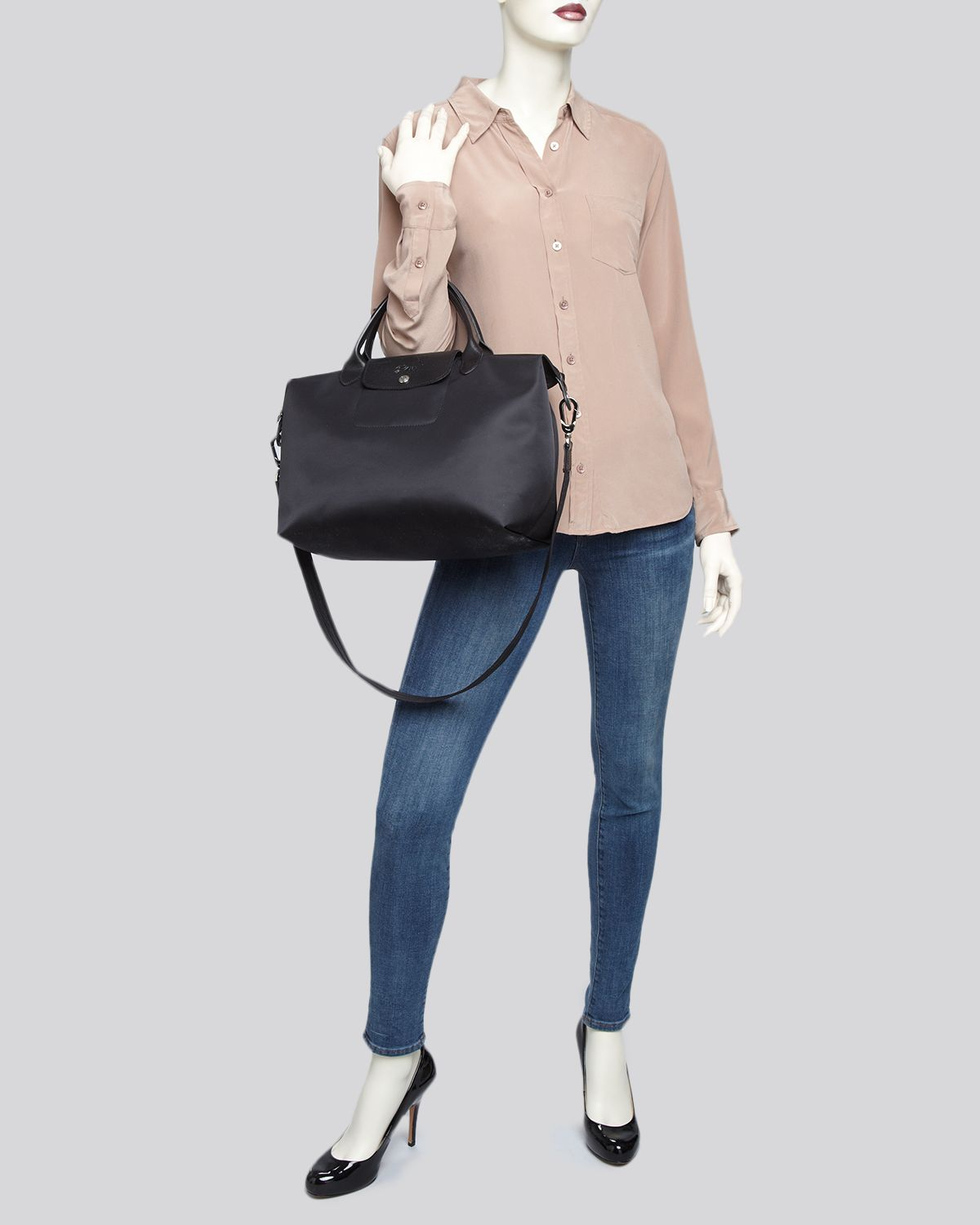Lyst Longchamp Le Pliage Neo Medium Tote In Blue Gallery