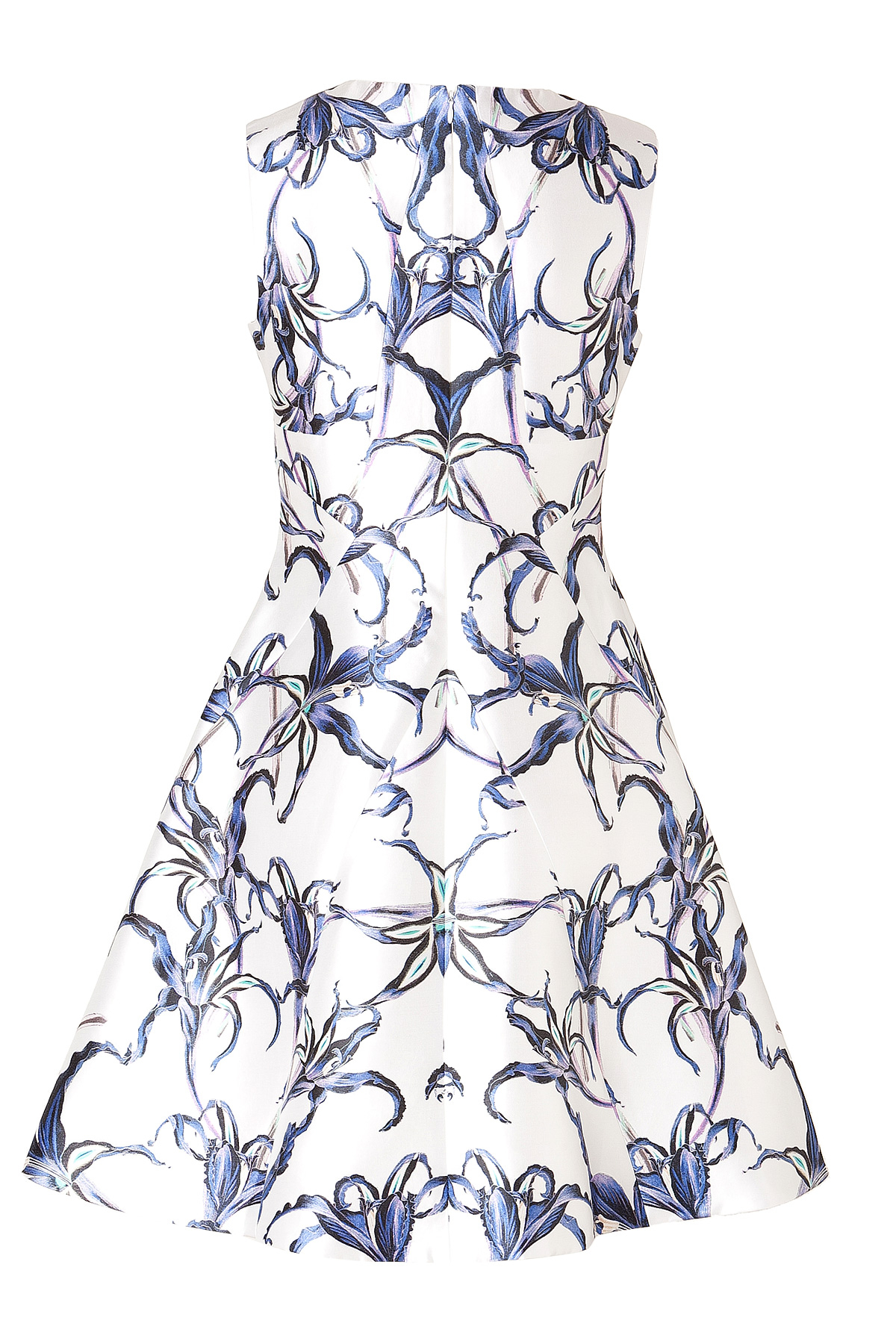 Prabal gurung Silkcotton Mirror Print Dress in White Lyst
