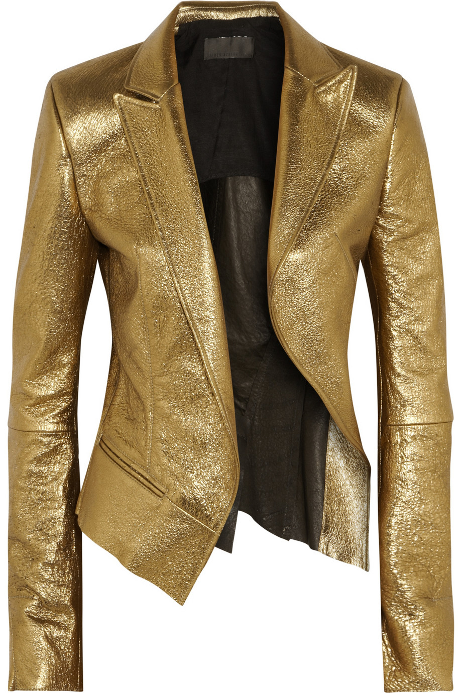 Lyst - Haider Ackermann Metallic Leather Blazer in Metallic