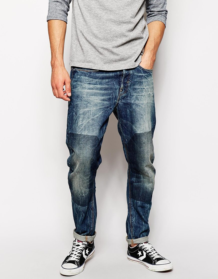 G-star raw G Star Jeans Type C 3D Loose Tapered Block Wash in Blue for ...