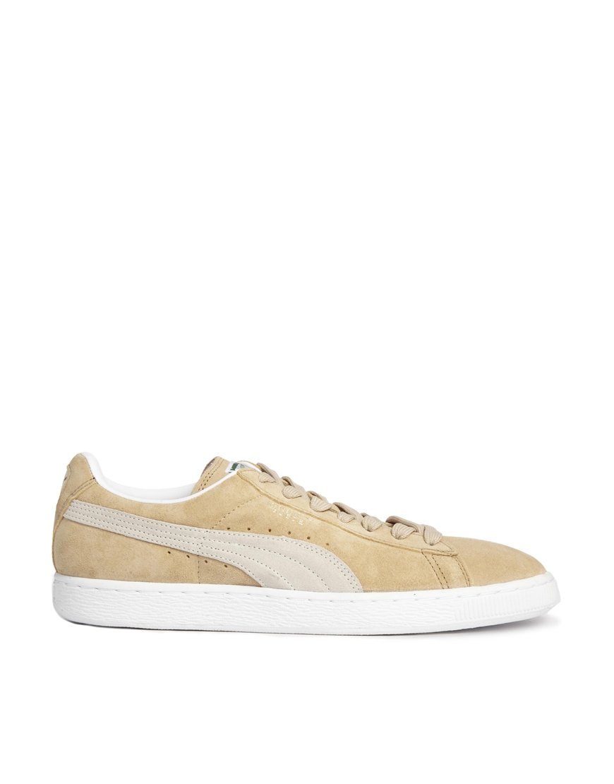 puma tan suede shoes