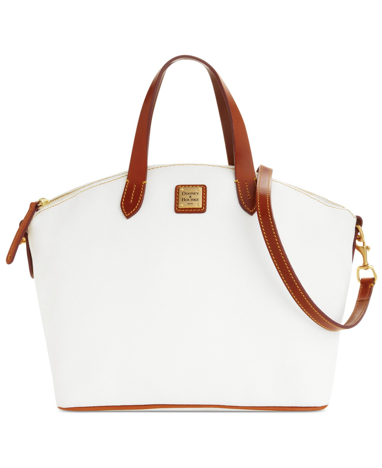 Lyst Dooney Bourke Eva Collection Satchel In White Gallery