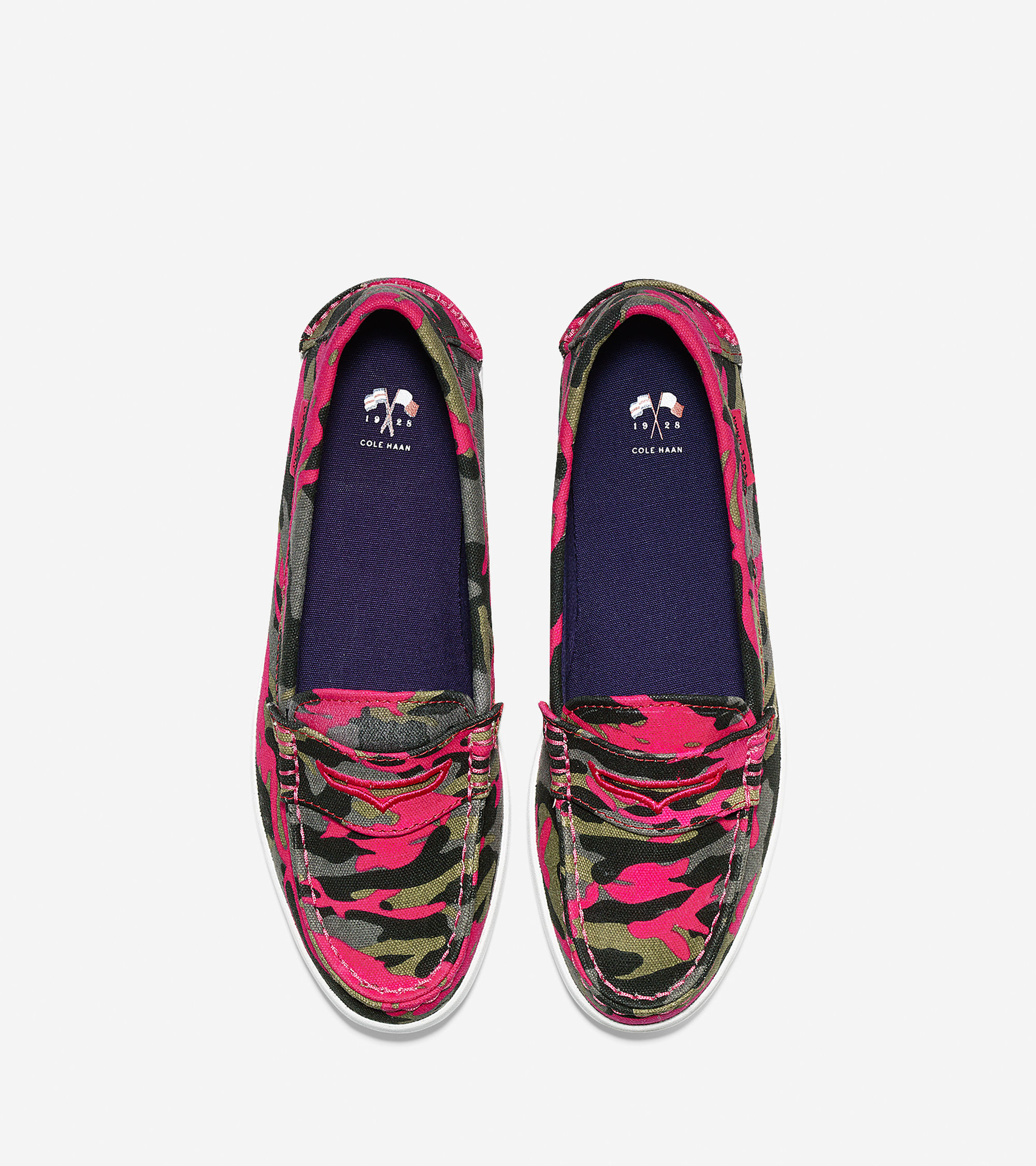 cole haan pink loafers