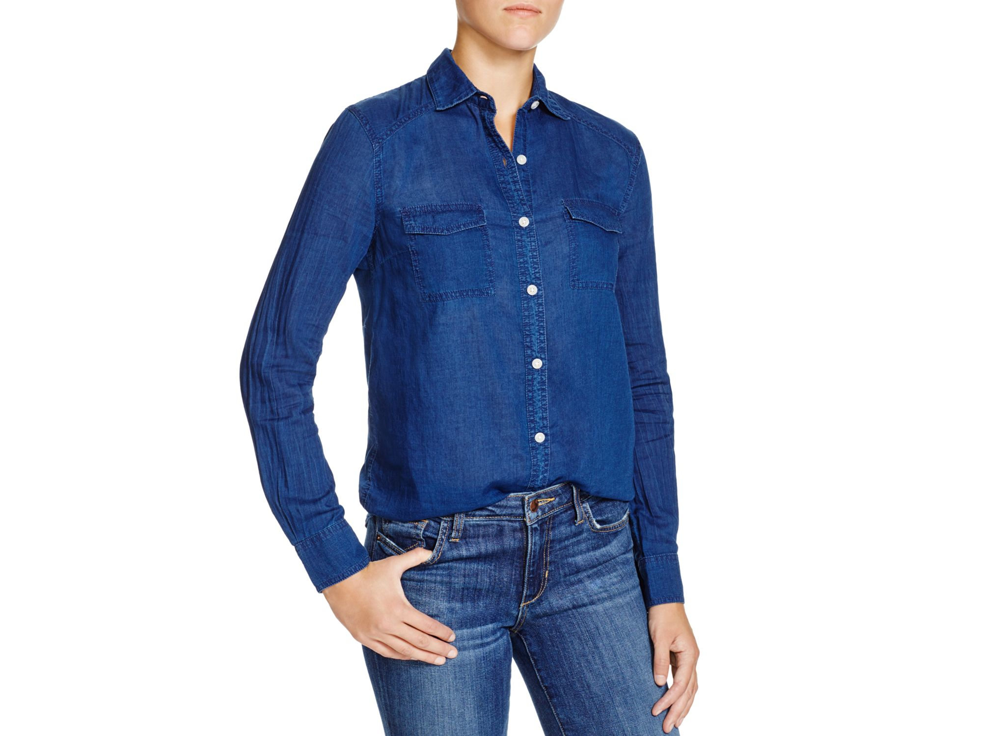 Joe's jeans Michaela Shirt in Blue | Lyst