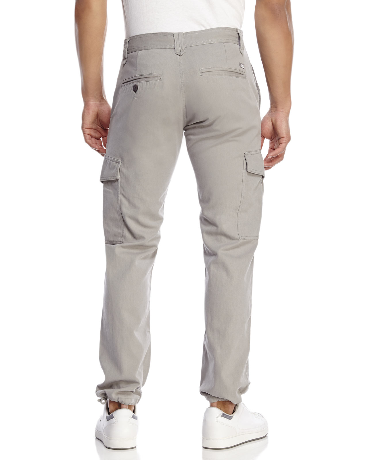 black tapered cargo pants mens