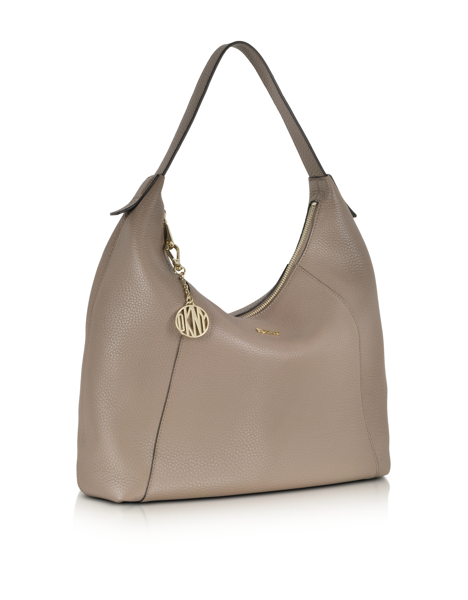 Lyst Dkny Tribeca Leather Large Hobo Bag In Natural Gallery