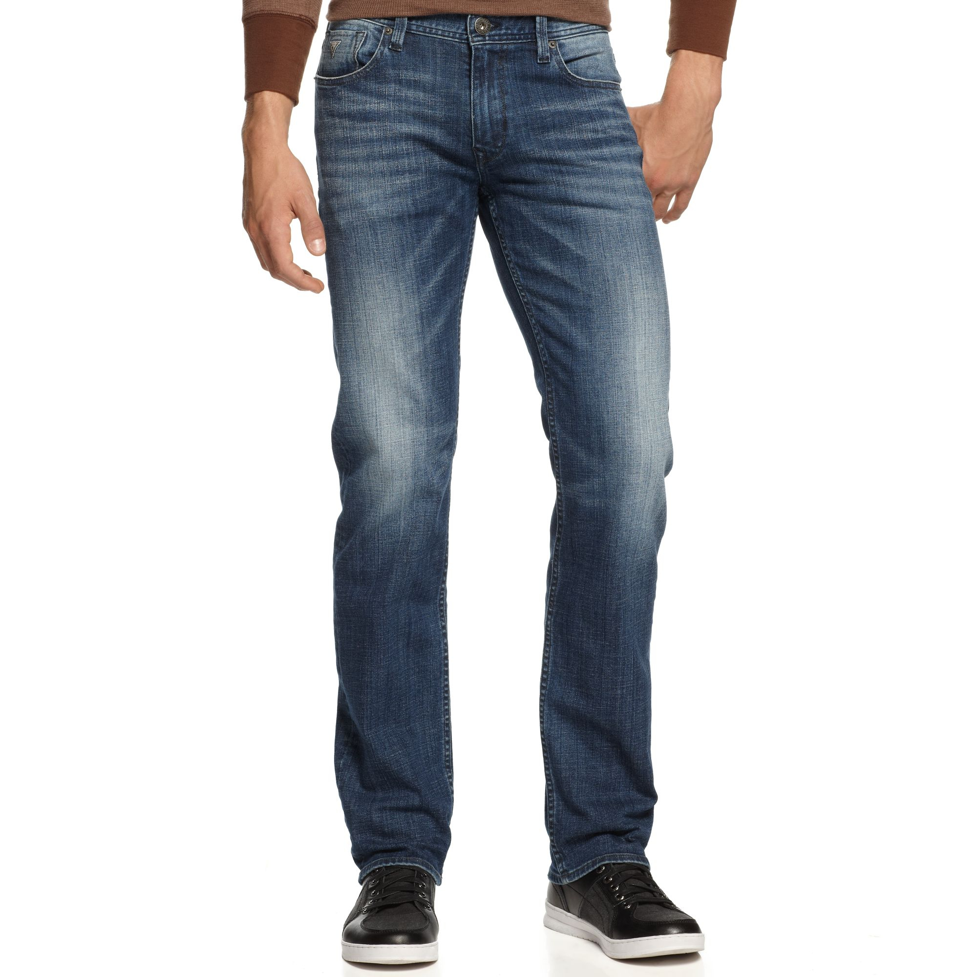 Guess Lincoln Proclamation Slim Straight Leg Jeans in Blue for Men | Lyst