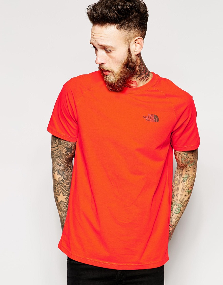 Lyst - The North Face T-shirt With Kilimanjaro Back Print in Orange for Men
