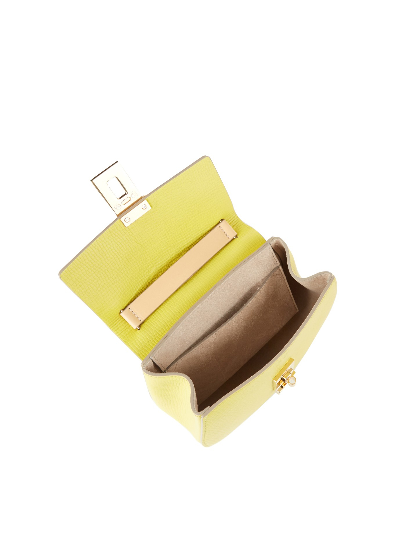 Chlo Drew Mini Leather Cross-Body Bag in Yellow | Lyst