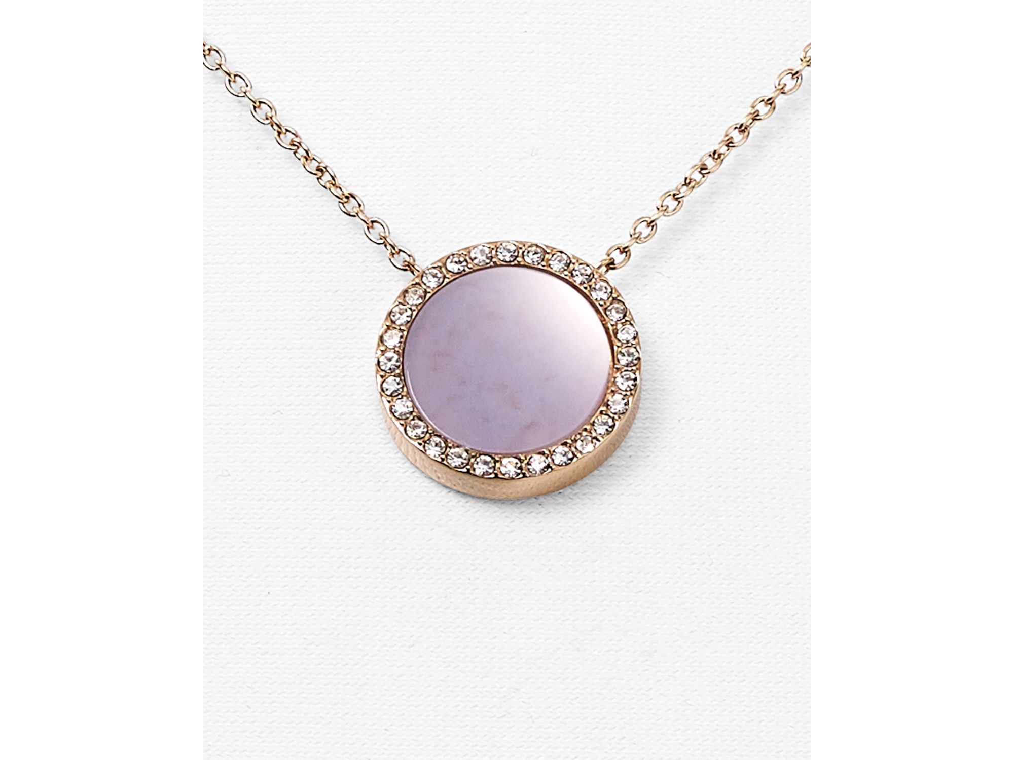 Michael Kors Purple Disc Pendant Necklace 16 - Michael Kors Disc Pendant Necklace Michael Kors Purple Disc Pendant Necklace 16 - Michael Kors Disc Pendant Necklace