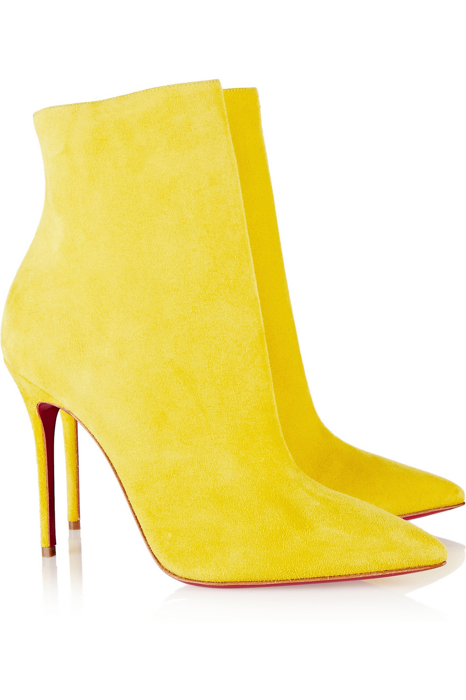 Lyst - Christian Louboutin So Kate 100 Suede Ankle Boots in Yellow