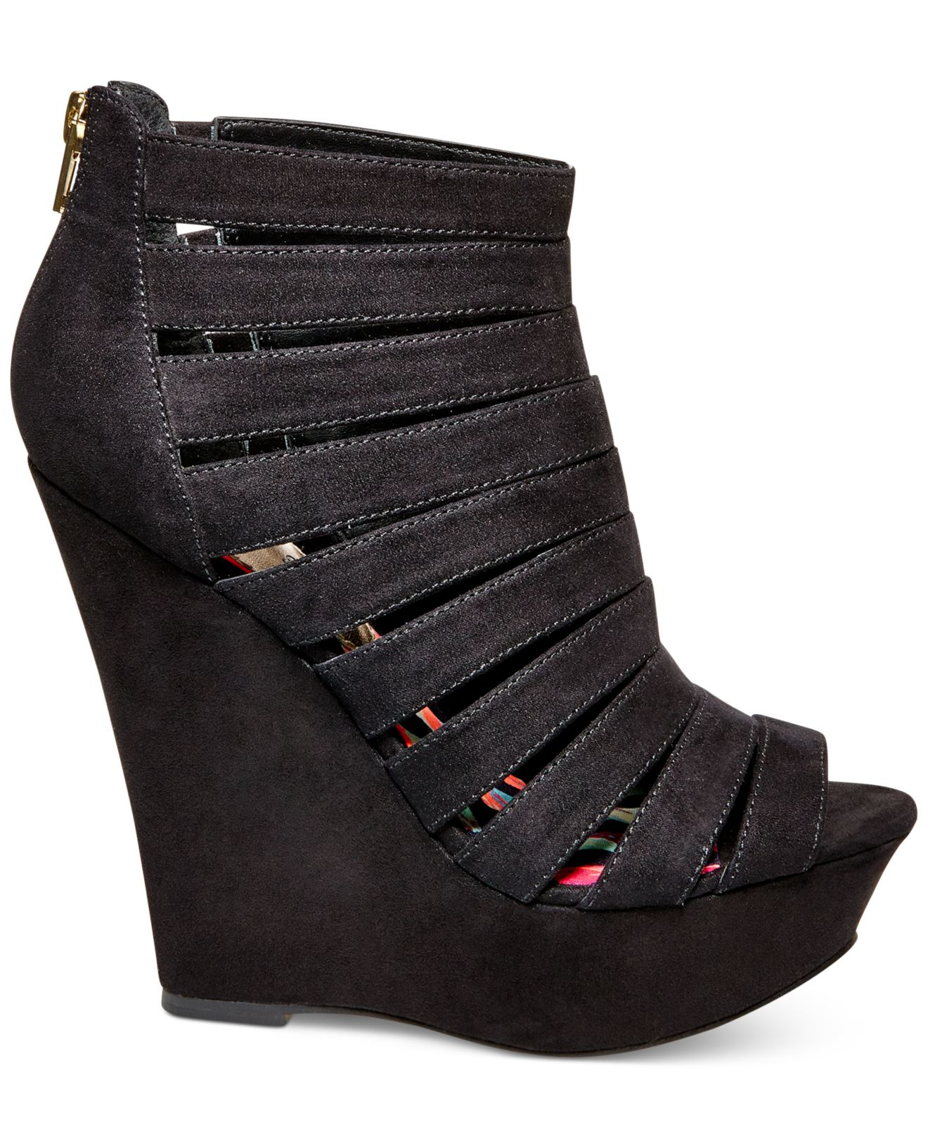 Madden girl Extraa Platform Wedge Sandals in Black Lyst
