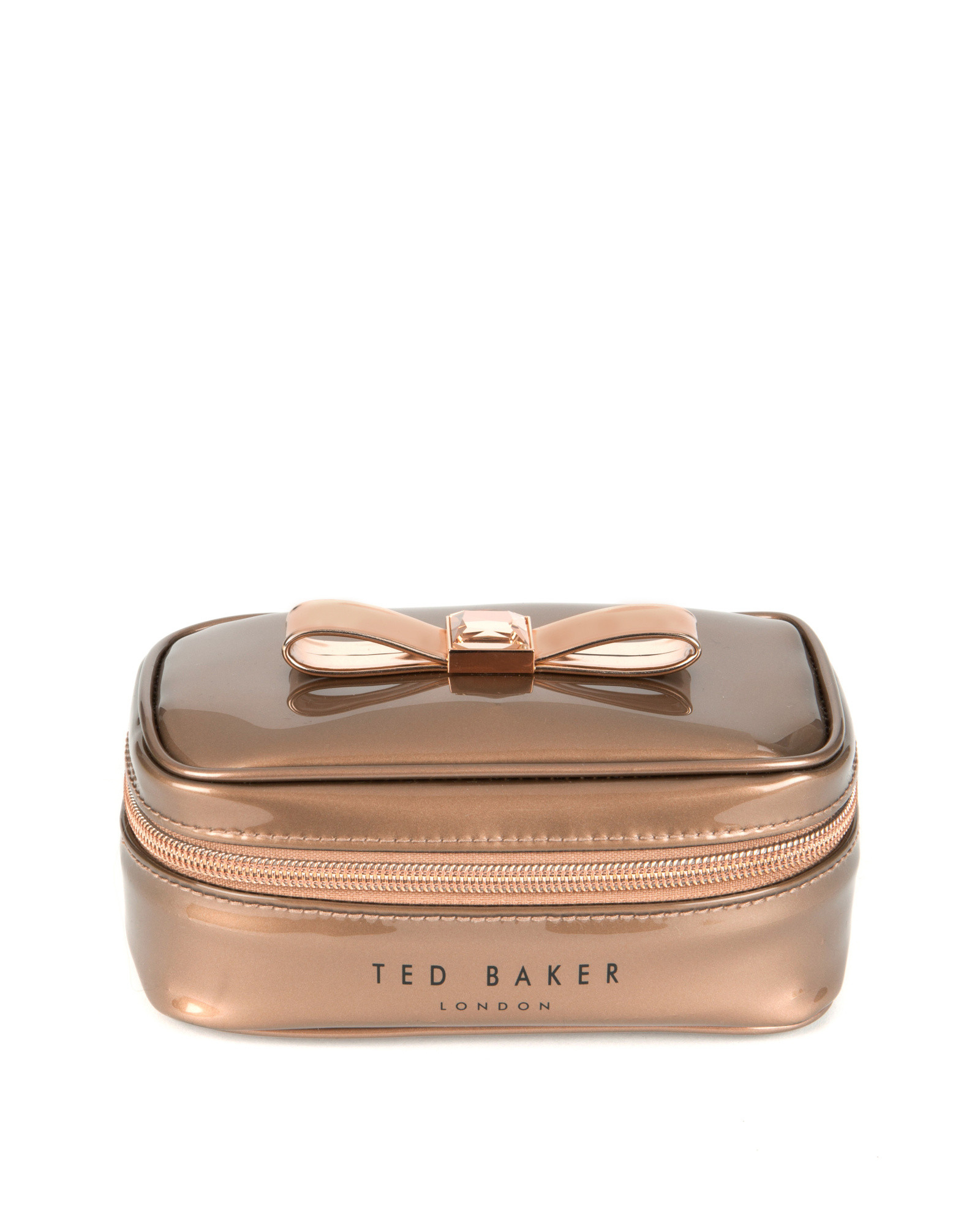 Ted Baker Metallic Bow Jewelry Case in Pink Lyst