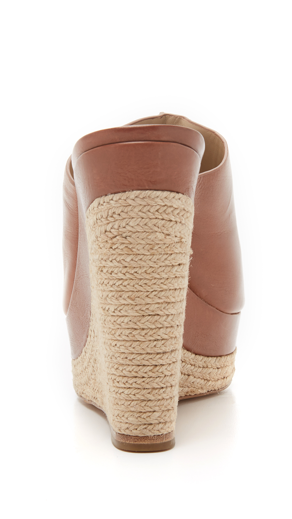 Lyst - Michael Kors Charlize Wedge Mules in Brown