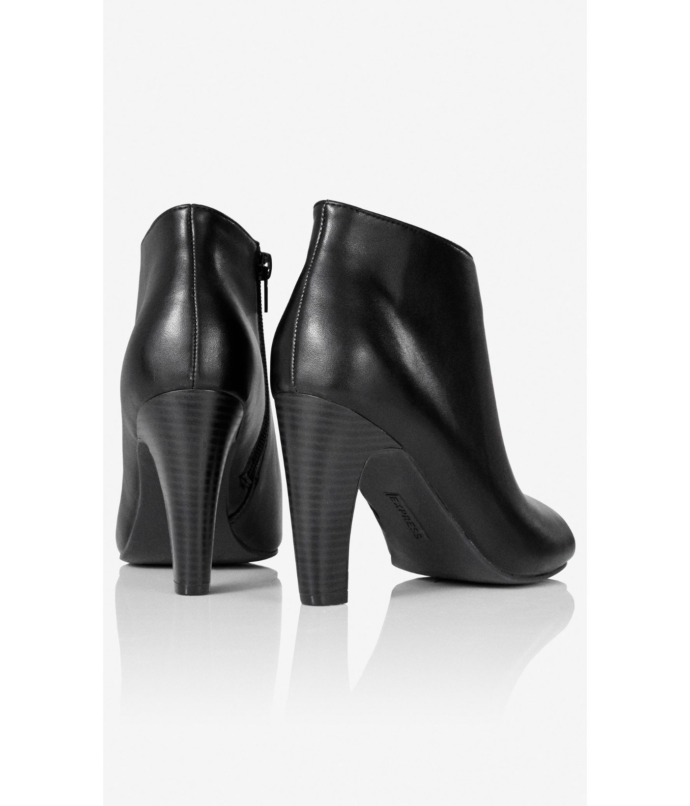 Lyst - Express Peep Toe High Heel Bootie in Black