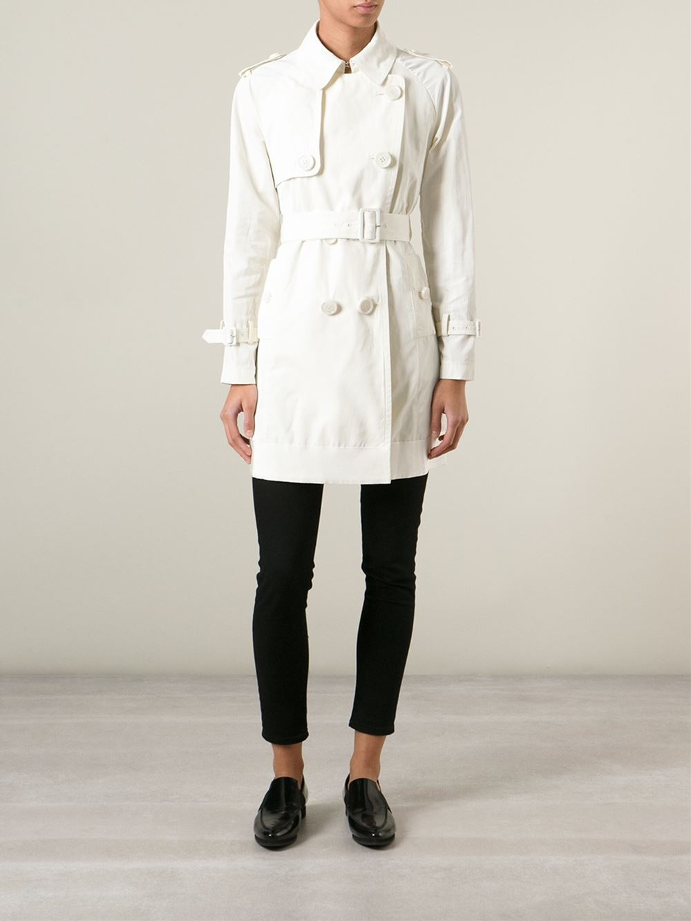 Moncler Trench Coat In Brown For Men Lyst Gallery