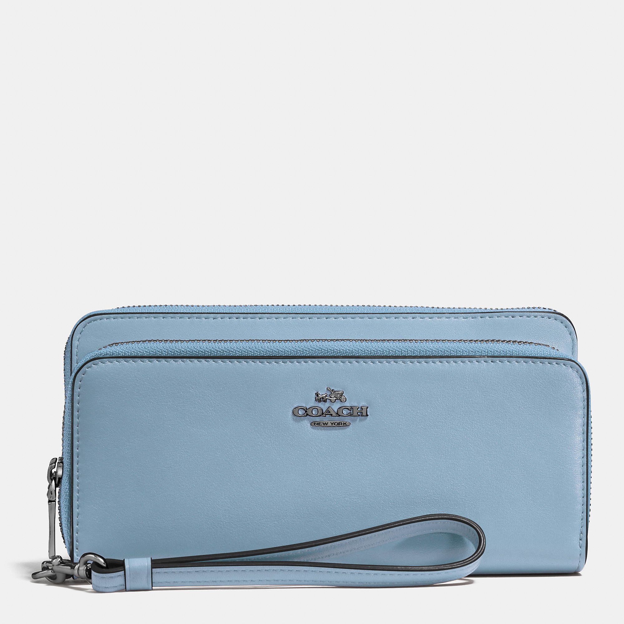 coach pale blue wallet