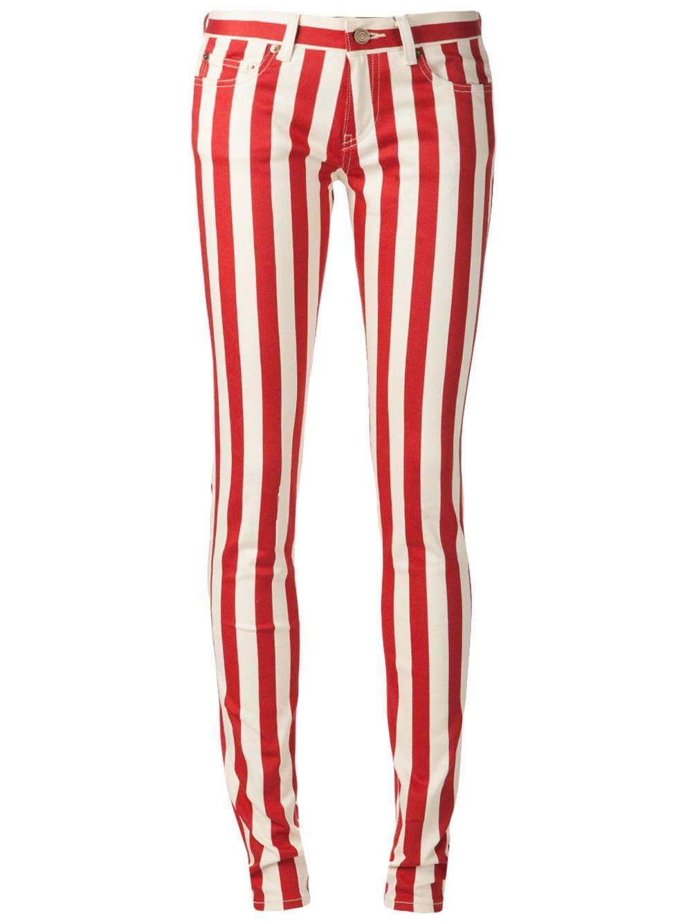 red striped jeans