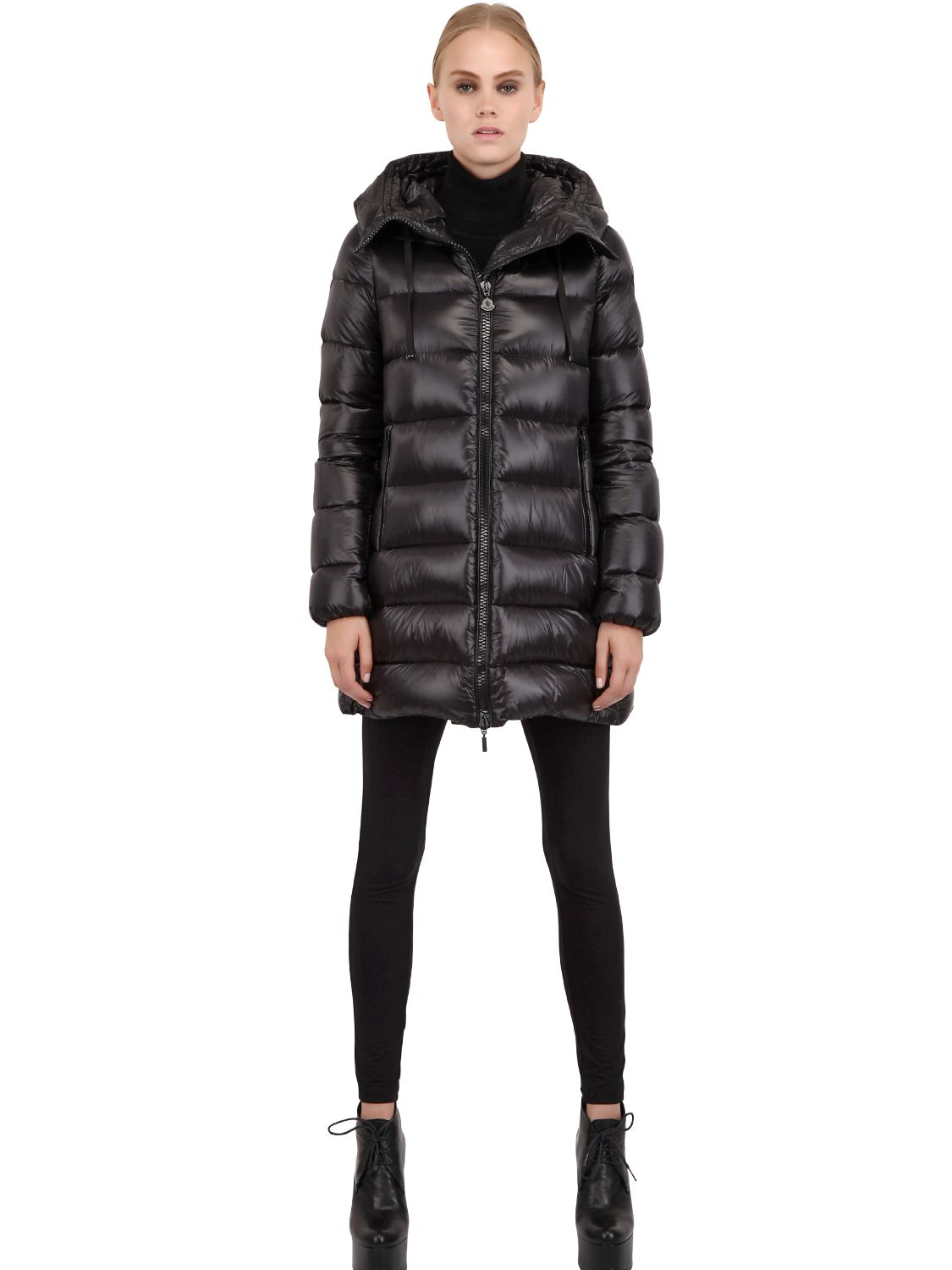 moncler black down suyen coat moncler black down suyen coat