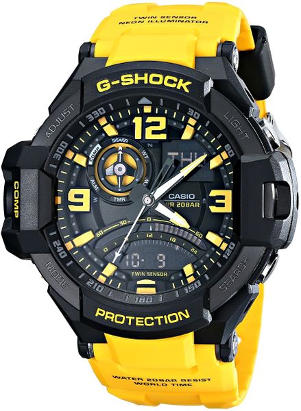 casio g shock yellow black