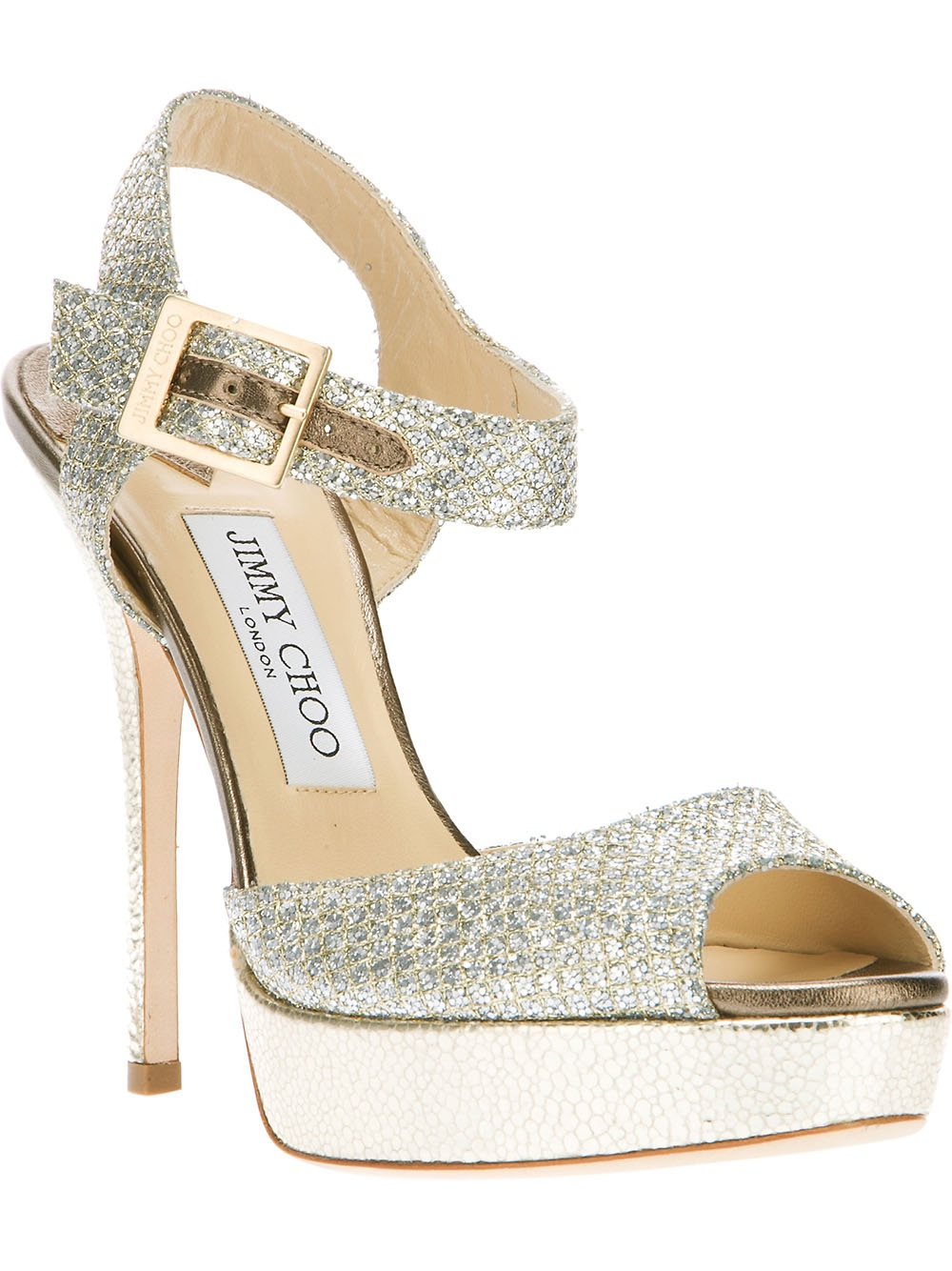 Jimmy Choo Linda Sandals In Metallic Lyst